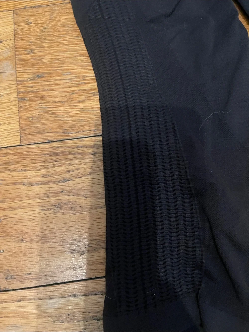 2 pair Lululemon Black/ dark gray High-Waist Cropped Leggings